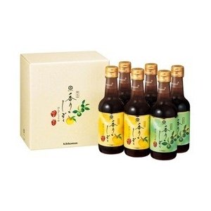 キッコーマン ぽんずしょうゆ香りのしずく　ゆず4本/すだち2本（各250ml）.e お届けは12月下旬予定しております代引不可
