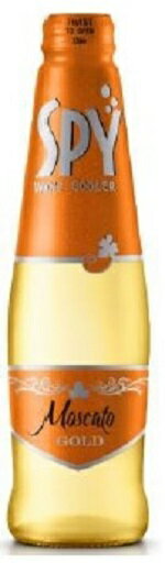 SPYゴールドモスカート　275ml/24本ikタイ・ワインクーラー SPY Wine Coolerタイのワインクーラーシャンパン風です・シャンパン風でセレブ気分☆ イチゴやフルーツと合わせてもお洒落だ〜。ケース重量：約14.5kgのサムネイル