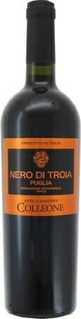 アンティカ　マッセリア　コッレオーネ　ネロ　ディ　トロイア　プーリア　2021年　赤　750ml/12本ANTICA MASSERIA COLLEONE　NERO DI TROIA PUGLIA378.e濃い色調、熟した赤い果実の豊かな香りの中にスパイスやタバコのニュアンスも。