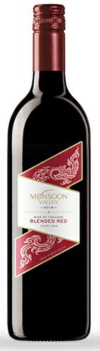 モンスーンバレー 赤 750ml/6本ikMonsoon Valley Wines 土着種メインの赤ワイン・スパイシーさが特徴の程よい酸味の軽やかボディ。カレー味や、甘酸っぱくこってりしたソースが、ベストマッチタイワインケース重量：約8キロ