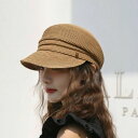 【送料無料】麦わら調キャスケット キャスケット ハット 帽子 2COLOR ベージュキャスケット 黒キャスケット 折りたたみキャスケット