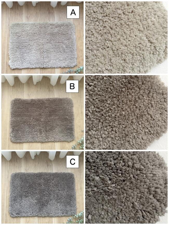 バスマット おしゃれ 北欧 超吸水 洗える 滑り止め付き マイクロファイバー ふわふわ グレー ブラウン ホワイト レッド グリーン 約40×60cm 約45×60cm