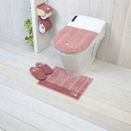 トイレマット ミニ　小さいサイズ　おしゃれ かわいいピンク　グリーン　シンプル 洗える すべり止め付き　大人気