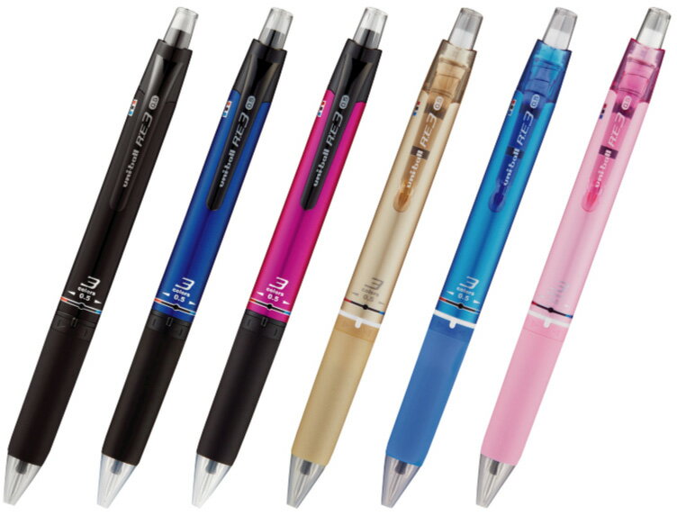 【在庫限り】名入れ 出来ません 消せる ボールペン ユニボール アールイー 3色 uniball-RE3 0.5mm URE3-500-05 三菱鉛筆 記念品 ...