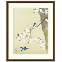 アート額絵 酒井抱一 桜に小禽図 受注生産 高精細巧芸画 手彩補色 名画 おしゃれ フレーム付き 海外美術館スタイル