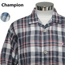 パジャマ Lサイズ メンズ 春夏 長袖 長ズボン Champion GUNZE グンゼ 綿100% 先染2重ガーゼ テーラー襟 前あき 紳士 ナイトウエア