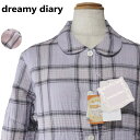 【在庫限定SALE品】パジャマ Mサイズ レディース 秋冬 長袖 長パンツ dreamy diary 綿100% 3重ガーゼ織 ラウンドカラー 前開き 婦人ナイ...