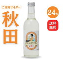 【送料無料】秋田ご当地サイダー「ニテコ」りんごサイダー24本入【ギフト グルメ お歳暮 内祝い 出産 結婚 誕生日プレゼント お返しにおすすめ!美郷町名産品!】