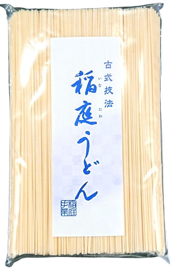 国産小麦使用 稲庭うどん古式製法 稲庭 手業 うどん 徳用 太麺 740g