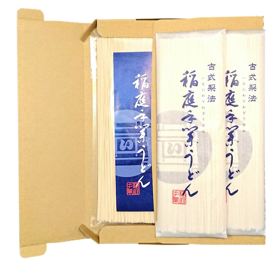 【メール便でお届けします】国産小麦使用 稲庭うどん稲庭 手業 うどん 料理人仕立て500g家庭用160g×2袋セット約9から10人前