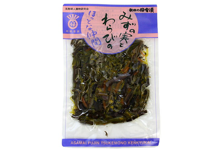 秋田の田舎漬　みずの実とわらびのほっとな仲間（箱無し）