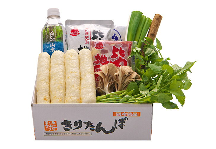 山王食品 きりたんぽ鍋2人前 天然水セット K-02