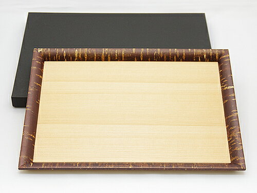 冨岡商店 Kaika[開花]中サイズ 桜皮と秋田杉の角型トレー