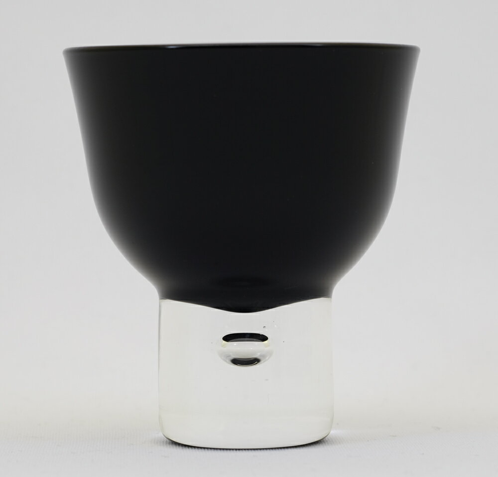 漆芸工房 齋藤 秋田塗　ガラスぐい呑　黒