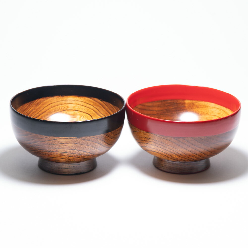 川連漆器 布張夫婦椀