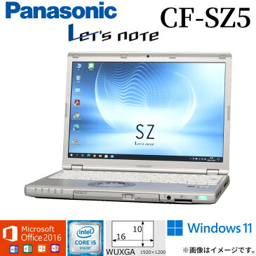 【Windows11選択可】中古 ノート Panasonic Let's note CF-SZ5 レッツノート 中古パソコン Windows10 Windows7 Office搭載 Core i5 WiFi メモリ8GB SSD256GB Bluetooth Webカメラ DVDマルチ光学ドライブ モバイルPC ギフト 在宅 店長オススメ アキデジタル