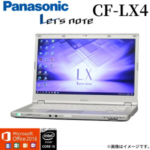 14ХPC Ρȥѥ ͵ Panasonic Let's note CF-LX4 ٤OS Windows7 Windows10 5Core i5 WiFi 4GB ®SSD128GB Bluetooth Web Office2016  ǥ