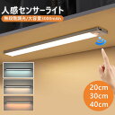 人感センサーライト センサーライト 室内 無段階調光 1500mAh/3000mAh 20cm 30cm 40cm Type-C充電式 9mm 超薄 3色調整 ...