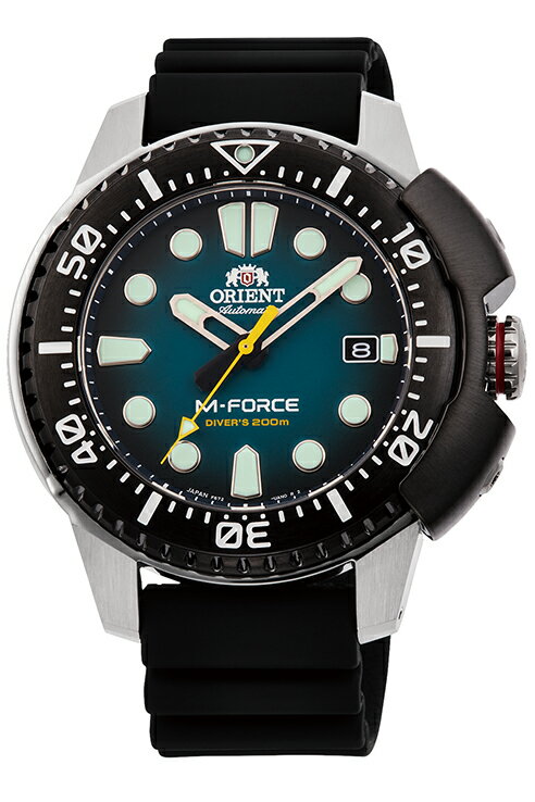 オリエント ORIENT 腕時計 エム・フォース 自動巻(手巻付き) スポーツ ダイバー 日本製 国際保証 グリーン RN-AC0L04L