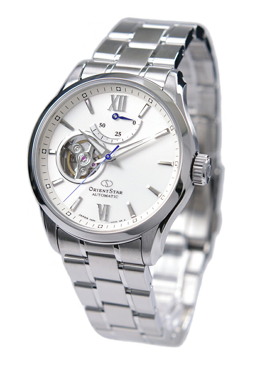 オリエント ORIENT 腕時計 ORIENTSTAR オリエントスター 機械式 自動巻(手巻付き) セミスケルトン 日本製 海外モデル 国際保証2年 メンズ ホワイト RE-AT0003S