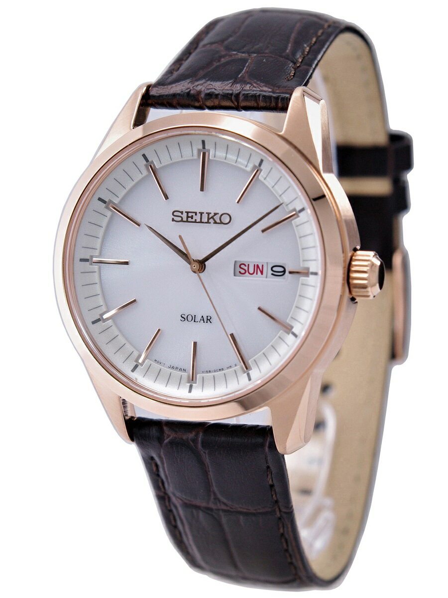 セイコー SEIKO 腕時計 ソーラー サファイアクリスタル 10気圧防水 海外モデル SNE530P1 メンズ [逆輸入品]