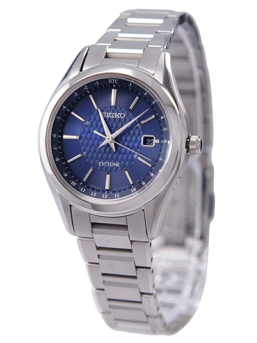 セイコー SEIKO 腕時計 エクセリーヌ ソーラー電波 サファイアガラス チタン SWCW117 レディース 国内正規品