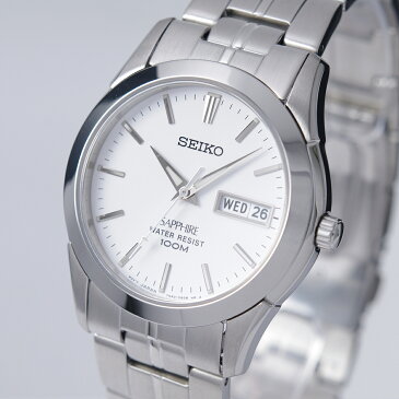 セイコー SEIKO 腕時計 クオーツ 日本製ムーブメント 海外モデル ホワイト文字盤 サファイアガラス SGG713P1　メンズ [逆輸入品]