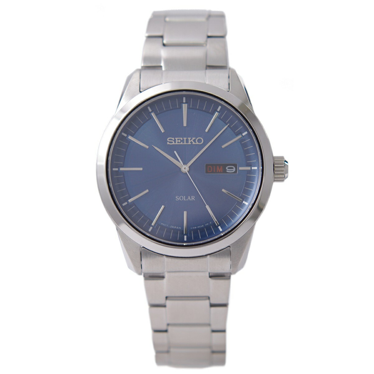 【12/1限定★抽選で最大100%Pバック(要エントリー/24時間限定)】セイコー SEIKO 腕時計 ソーラー 100M防水 サファイアガラス ブルー文字盤 海外モデル SNE525P1 メンズ [逆輸入品]