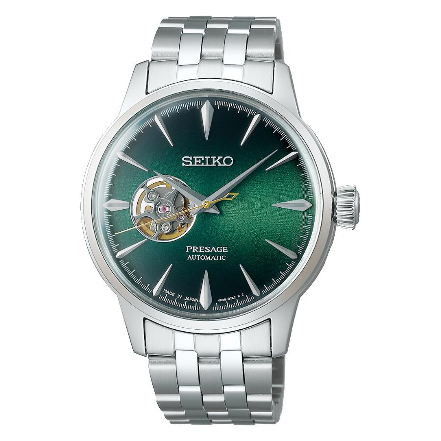 セイコー SEIKO 腕時計 プレザージュ 自動巻き(手巻付き) ベーシックライン グリーン 日本製 SARY201 メンズ [国内正規品]