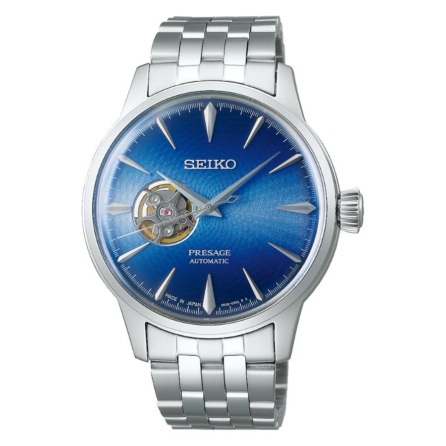 セイコー SEIKO 腕時計 プレザージュ 自動巻き(手巻付き) ベーシックライン ブルー 日本製 SARY199 メンズ [国内正規品]