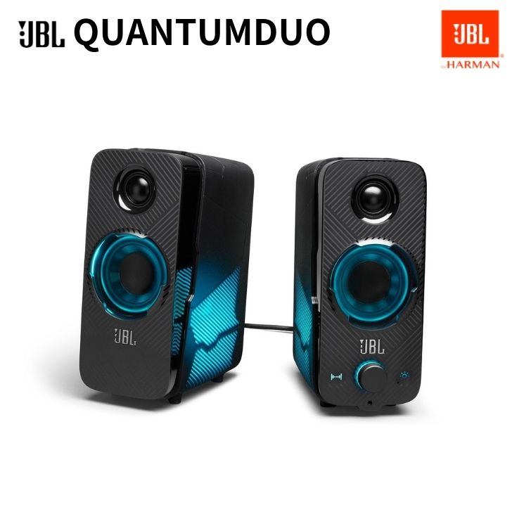 JBL ゲーミングスピーカー Quantum Duo サラウンドサウンド Bluetooth ワイヤレス ストリーミング USB プラグ＆プレイ JBLQUANTUMDUOBLKJN 送料無料