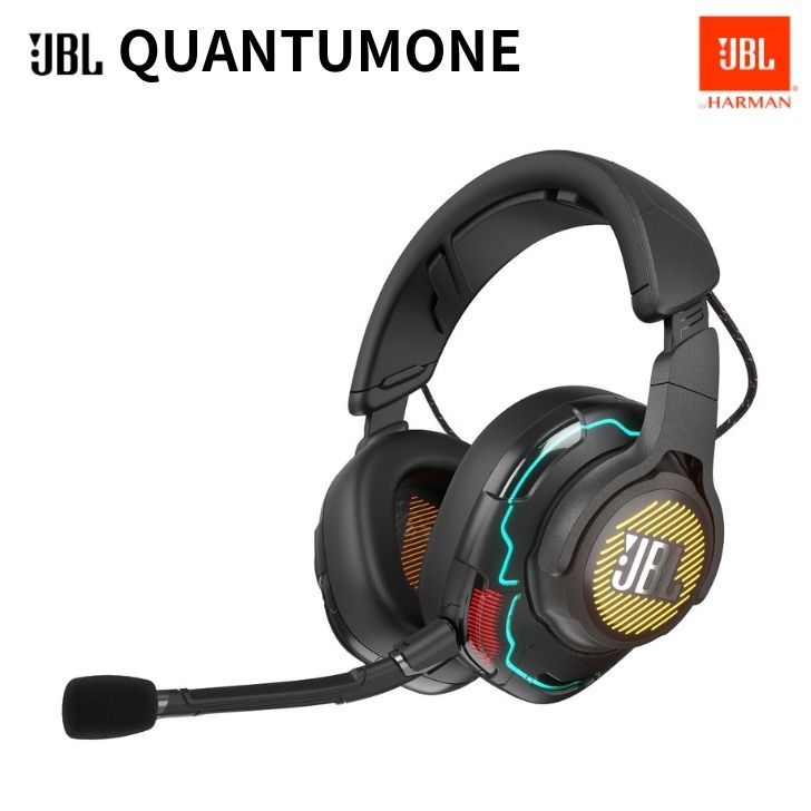 【5/18限定★抽選で最大100%Pバック 要エントリー】JBL Quantum ONE アクティブ ノイズキャンセリング オーバーイヤーゲーミングヘッドセット 着脱可能ブームマイク マイク付き USB有線 JBLQUANTUMONEBLK ブラック 送料無料