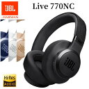  JBL ワイヤレスノイズキャンセリングヘッドホン Live 770NC ブラック/ブルー/ホワイト/サンドストーン Bluetooth 5.3 LE Audio 外音取り込み マイク 防水 国内正規品 メーカー保証1年間 LIVE770NC