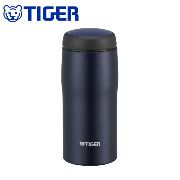  TIGER ステンレスミニボトル 360ml マットネイビー 保温・保冷両用 真空2重構造 超軽量コンパクト 丸ごと水洗いOK 日本製 MJA-B036 ANF