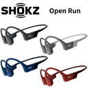 Shokz OPENRUN ワイヤレス骨伝導ヘッドホン ブラック グレー ブルー レッド 防水 防塵 IP67 マイク 急速充電 連続8時間駆動 メーカー2年間保証 国内正規品 SKZ-EP