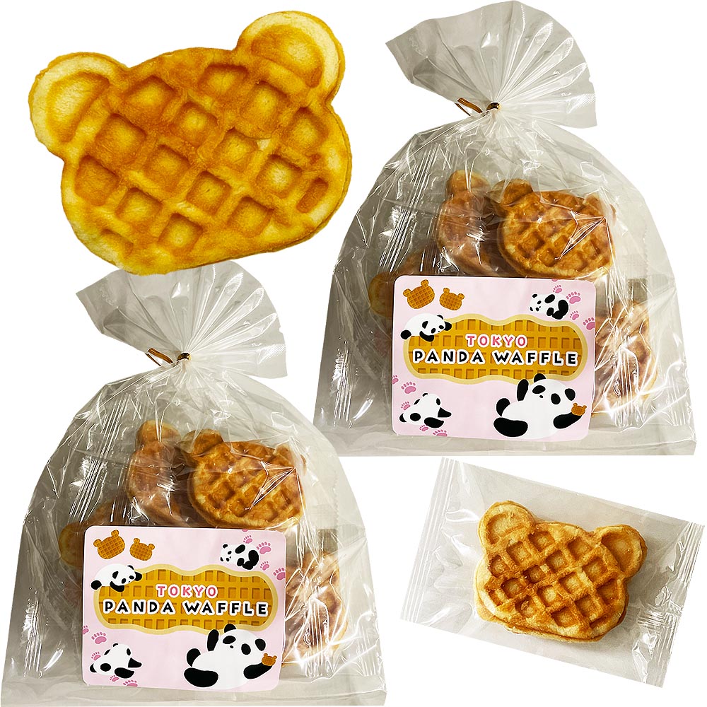 東京パンダワッフル 1袋 6個入り 2袋セット プレーン 個包装 国内製造 お菓子 プチギフト イースター 母の日 プレゼント 可愛い お土産 おかし TOKYO PANDA WAFFLE ぱんだ インスタ映えのサムネイル