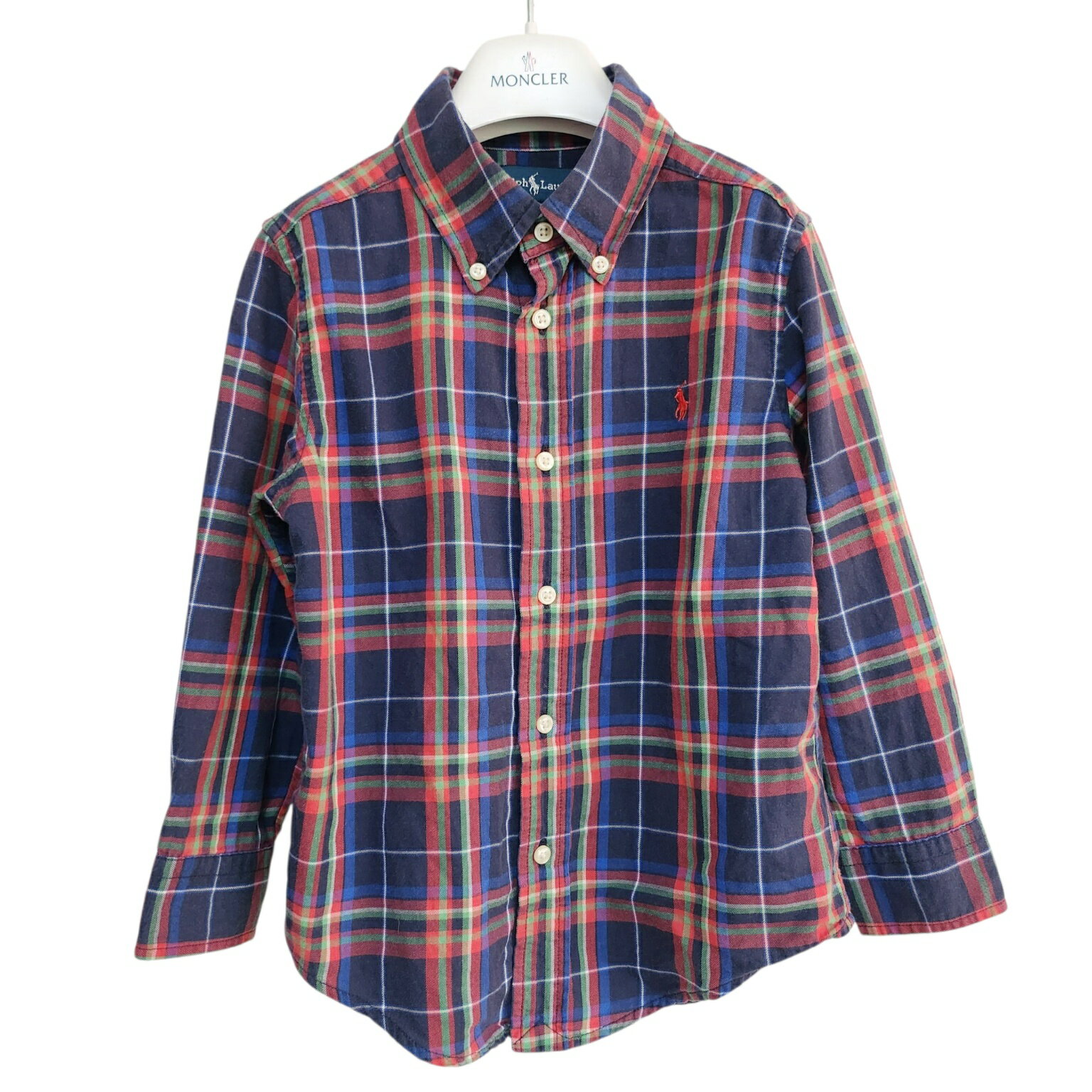 古着　ポロラルフローレン　シャツ　チェックシャツ　ボタンダウン　タータンチェック　長袖　羽織り　..