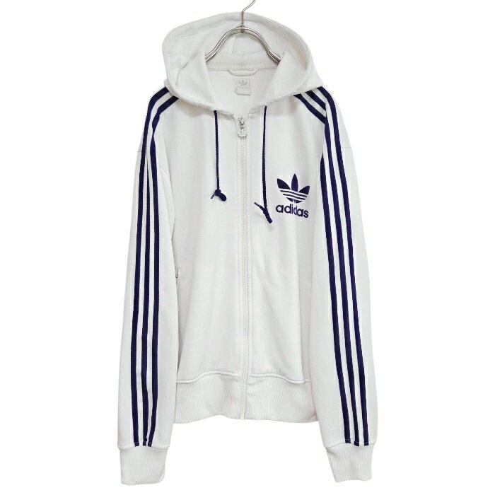 希少 adidas 90's 襟付き ジャージ メンズ ロゴ 黒 白 モノトーン