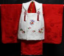 七五三 着物 3歳 女の子 正絹 被布セット 新品73j291