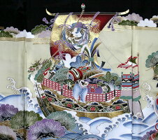 お宮参り着物男児祝着正絹のしめ新品d512