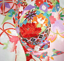 お宮参り着物女児祝着正絹のしめ新品