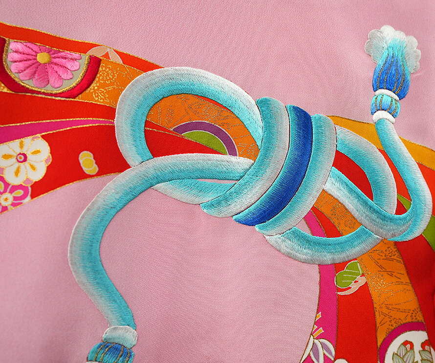 お宮参り 着物 女 女児祝着 正絹 のしめ 初着 産着 新品j31030