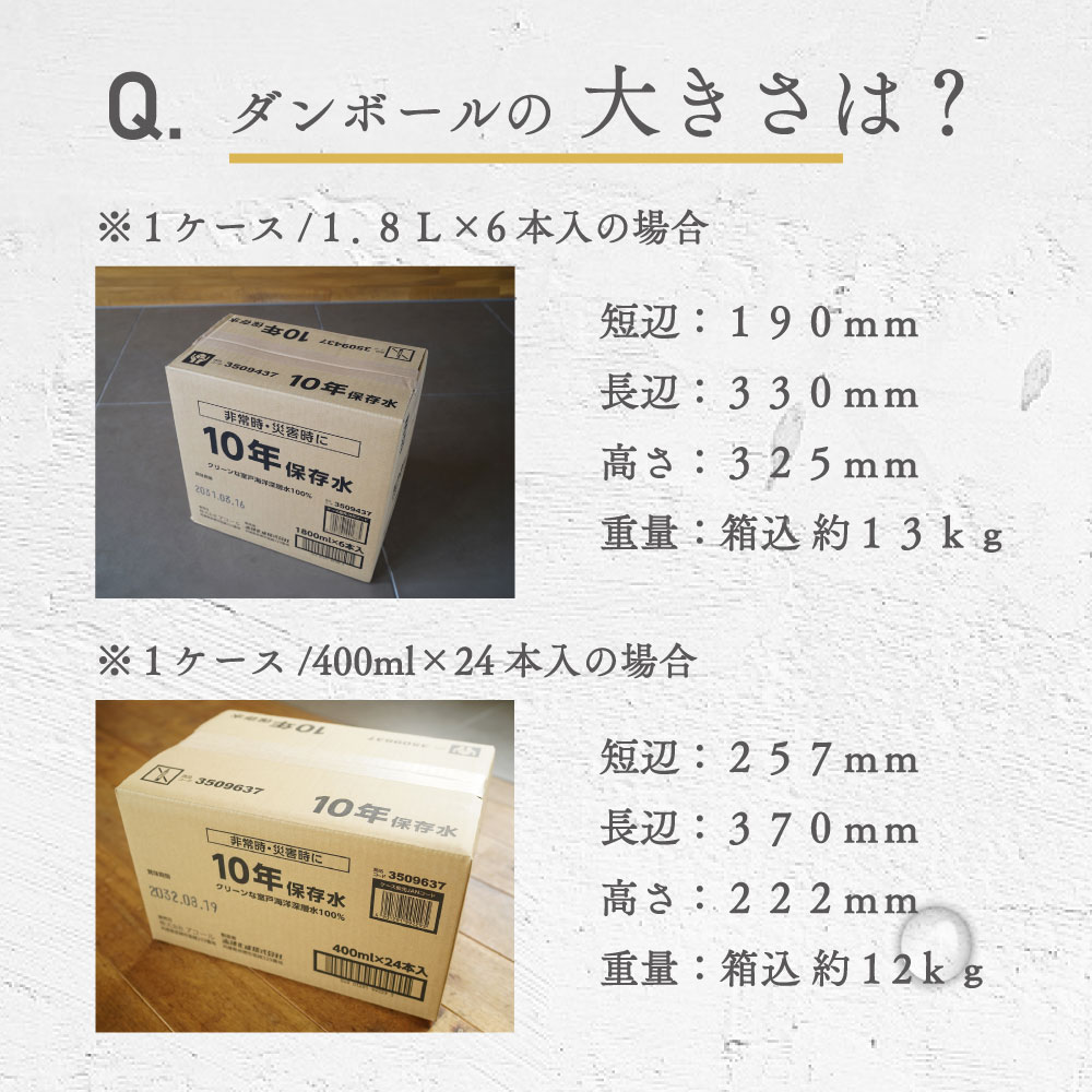 保存水 備蓄水 10年保存水 1.8l 6本入 2ケース 12本 10年保存可能 防災 防災グッズ 非常時 災害 ミネラルウォーター 軟水 国産 海洋深層水 飲料水 非常食 地震 自然災害 法人 オフィス 学校 病院 自治体 災害備蓄