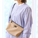 【最大500円クーポン有】STANDARD SUPPLY SIMPLICITY/ W ZIP SHOULDER M サンドベージュ/ブラック サコッシュ