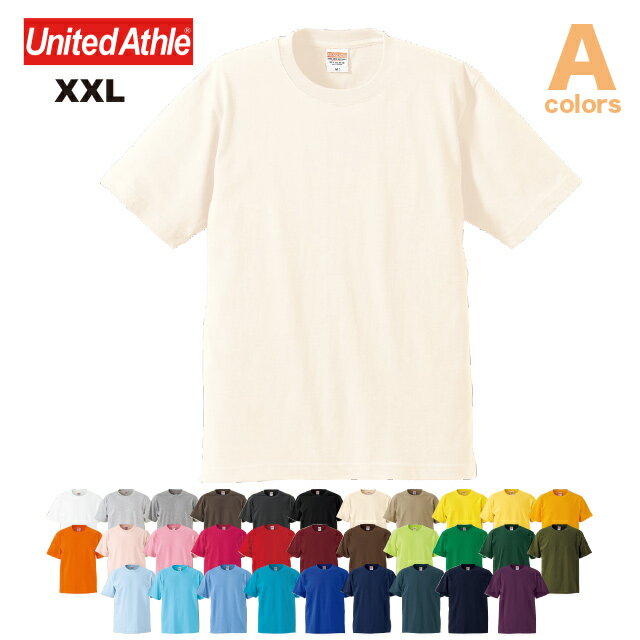 6.2オンス プレミアムTシャツ(XXL) 半袖 ユナイテッドアスレ UNITED ATHLE #5942-01 ヘビーウェイト 丈夫 タフ 無地