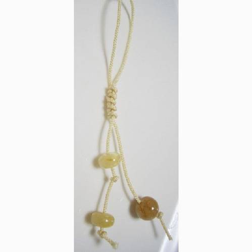 天然石和風携帯ストラップルチルクオ...