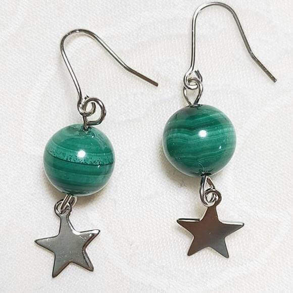 マラカイト孔雀石スター星シンプルピ...