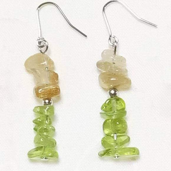 小粒ゴールドルチルクオーツ針水晶ペ...