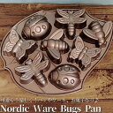 ノルディックウエア プラチナ バックヤード バグ 庭の昆虫 ケーキ型 Nordic Ware Platinum Backyard Bugs Pan 53037
