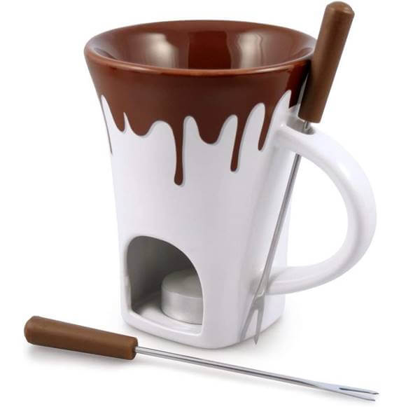 フォンデュ マグセット 2個セット スイスマー ノスタルジア チョコレート チーズフォンデュ Swissmar 4-Piece Nostalgia Chocolate Fondue Mug Set チーズ料理 おやつ チョコお菓子